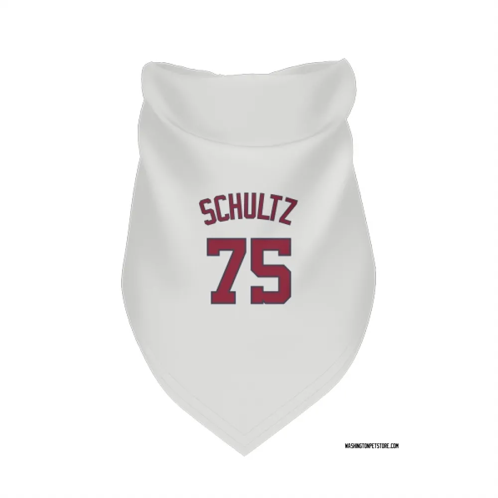 Washington Nationals Paxton Schultz White Pet Bandana for Dog & Cat