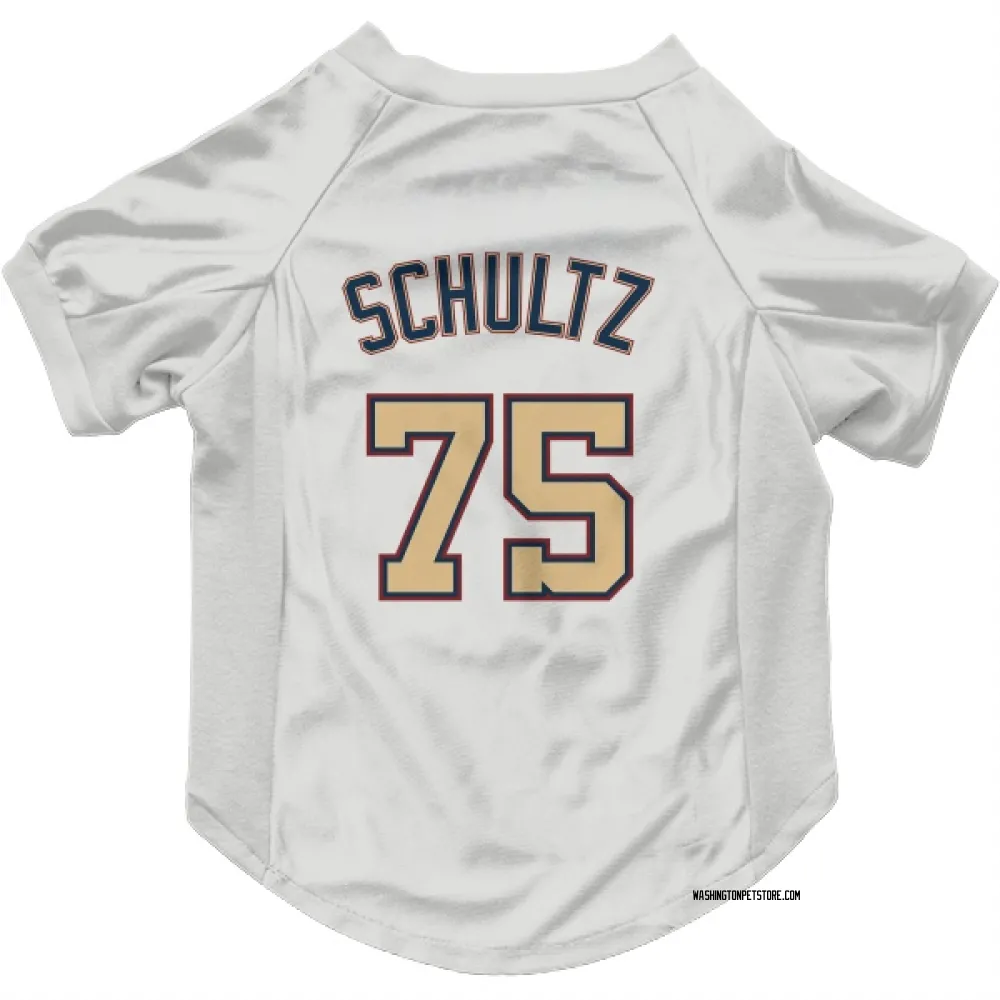 Washington Nationals Paxton Schultz White/Gold Pet Jersey for Dog & Cat