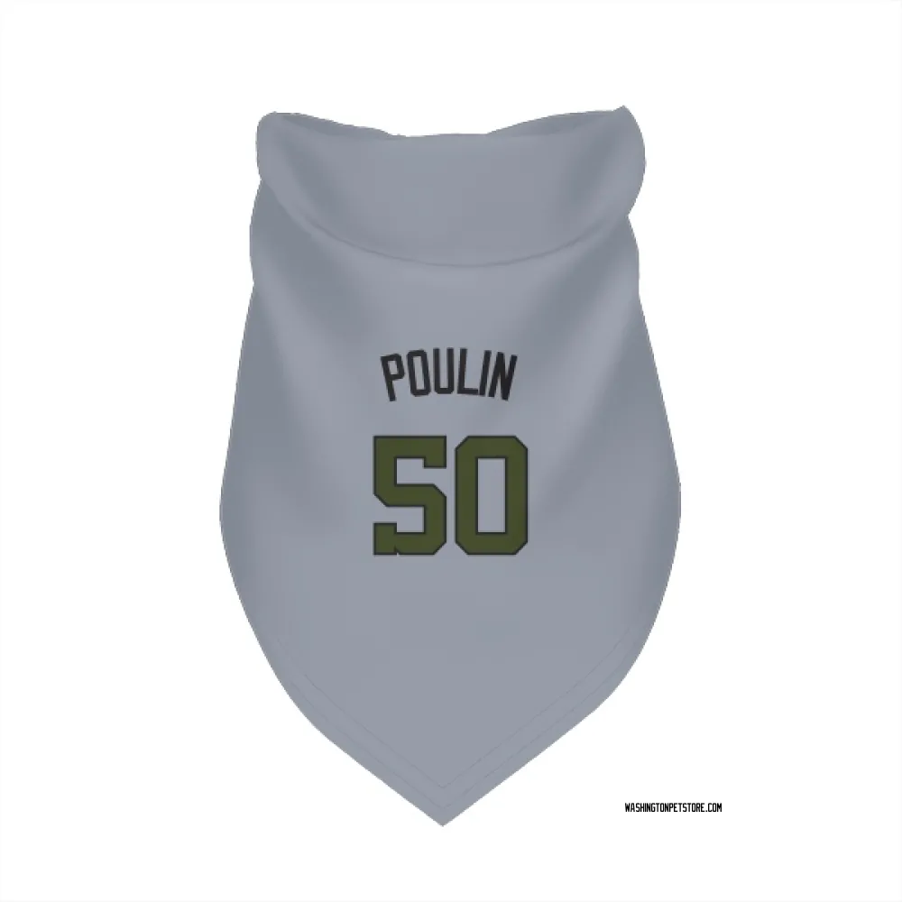 Washington Nationals PJ Poulin Gray Pet Bandana for Dog & Cat