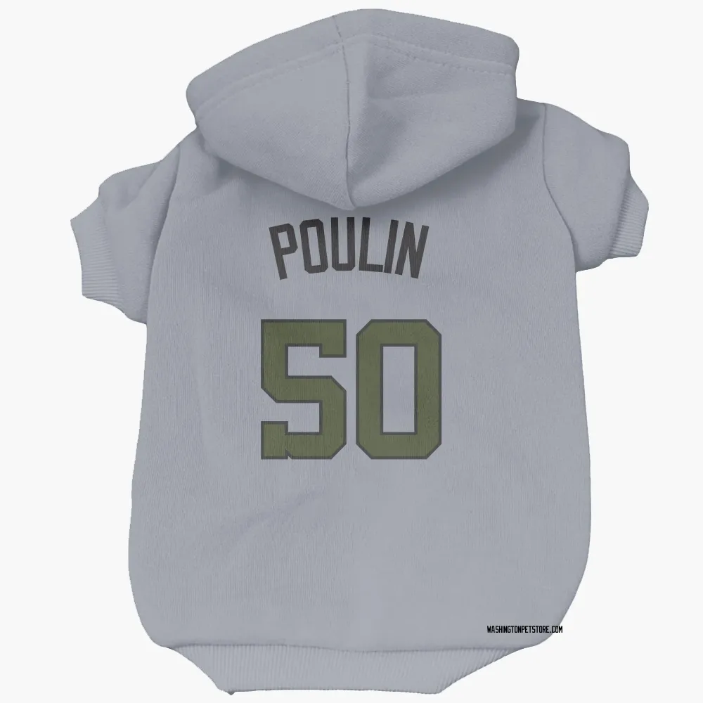 Washington Nationals PJ Poulin Gray Pet Hoodie for Dog & Cat