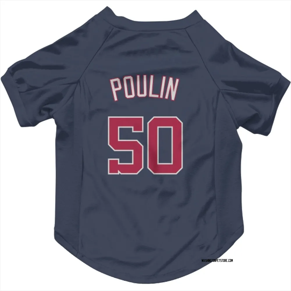 Washington Nationals PJ Poulin Navy Pet Jersey for Dog & Cat