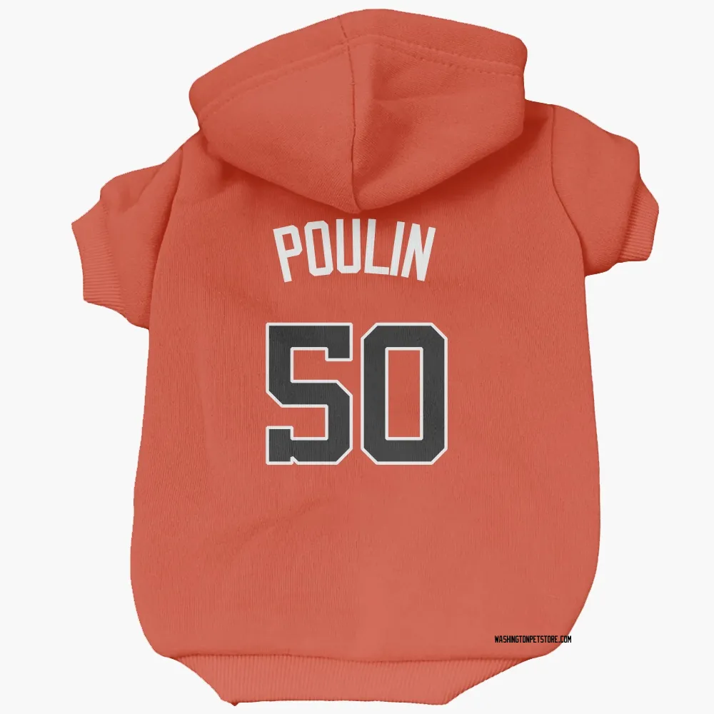 Washington Nationals PJ Poulin Orange Pet Hoodie for Dog & Cat
