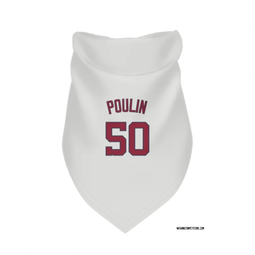 Washington Nationals PJ Poulin White Pet Bandana for Dog & Cat