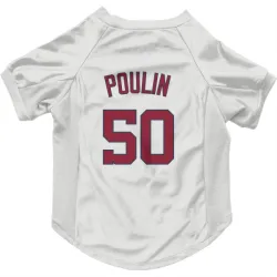 Washington Nationals PJ Poulin White Pet Jersey for Dog & Cat