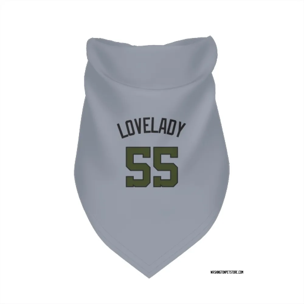 Washington Nationals Richard Lovelady Gray Pet Bandana for Dog & Cat