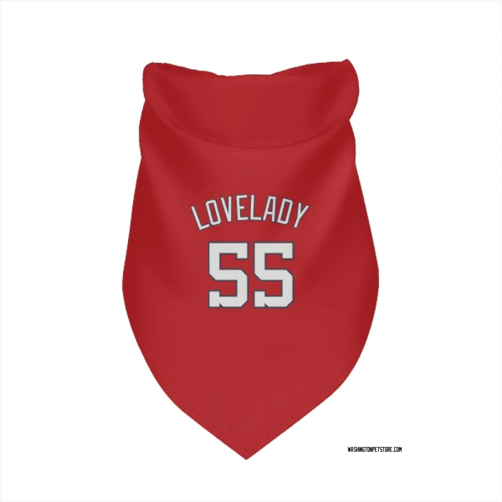 Washington Nationals Richard Lovelady Red Pet Bandana for Dog & Cat
