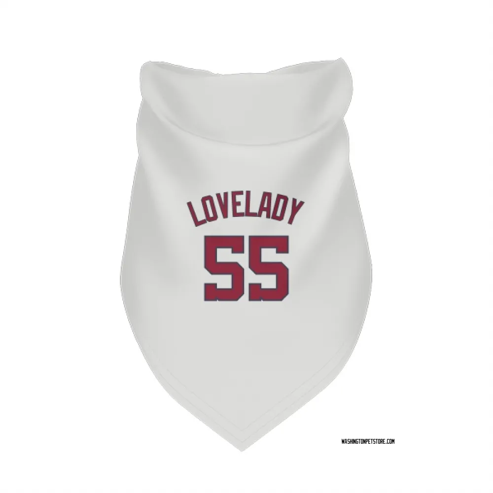 Washington Nationals Richard Lovelady White Pet Bandana for Dog & Cat