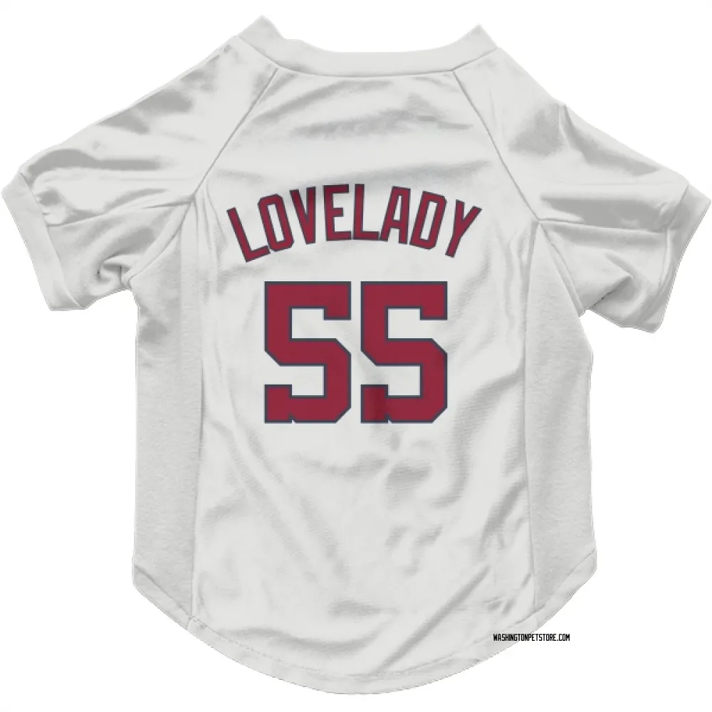 Washington Nationals Richard Lovelady White Pet Jersey for Dog & Cat