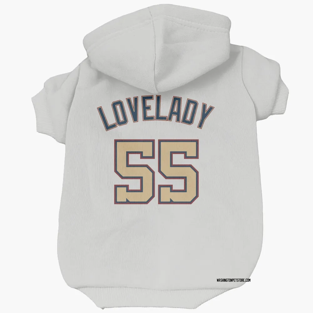 Washington Nationals Richard Lovelady White/Gold Pet Hoodie for Dog & Cat