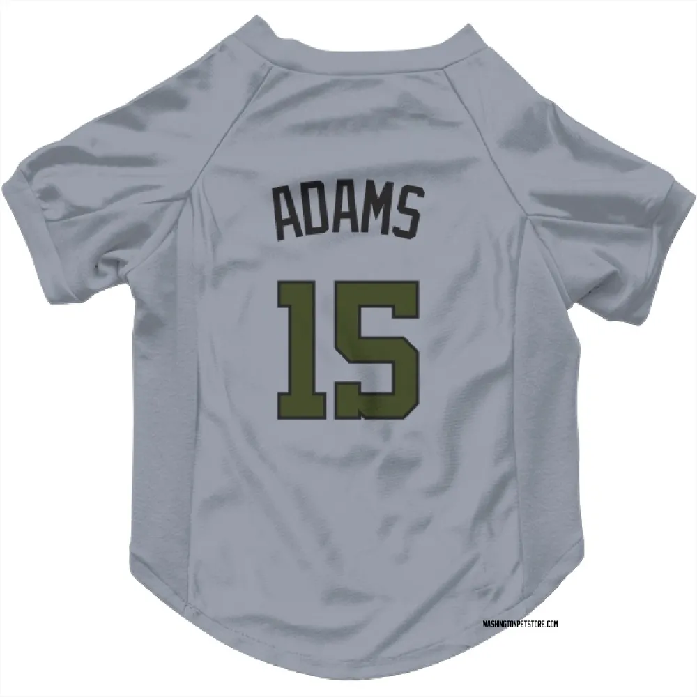 Washington Nationals Riley Adams Gray Pet Jersey for Dog & Cat