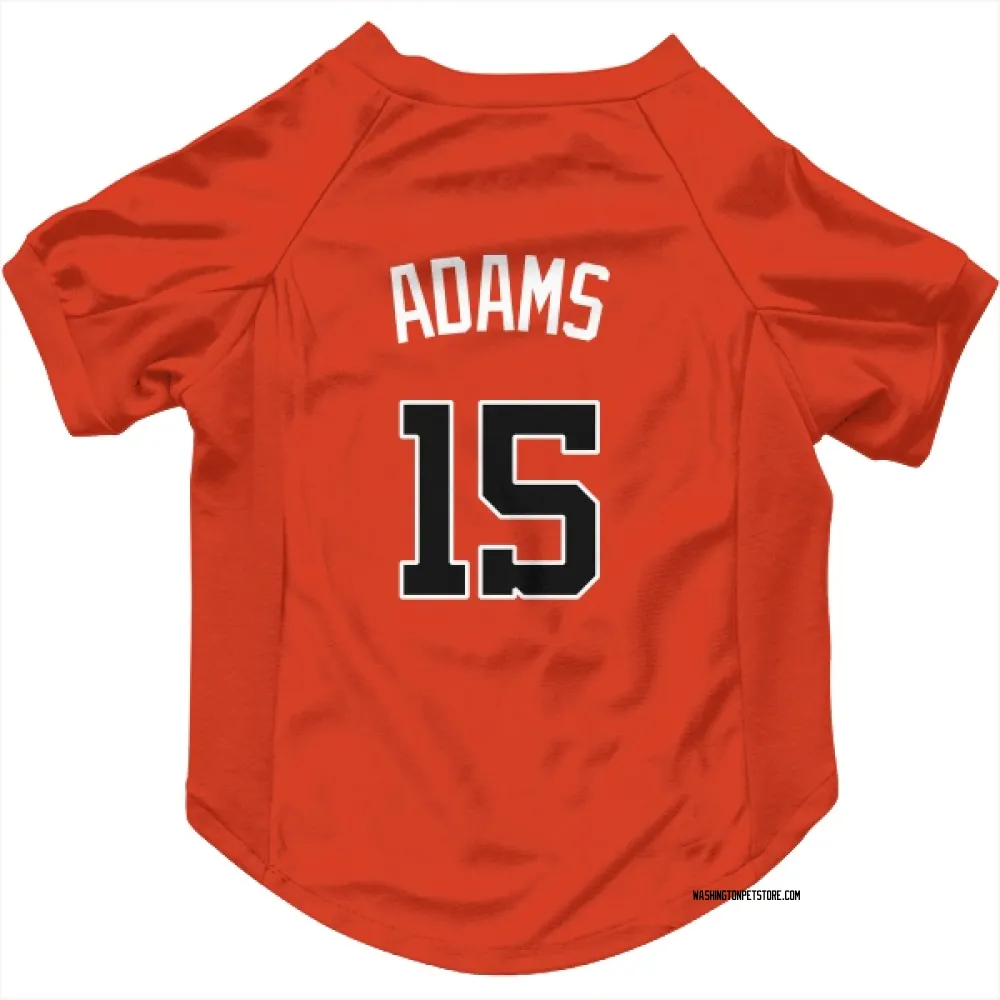Washington Nationals Riley Adams Orange Pet Jersey for Dog & Cat