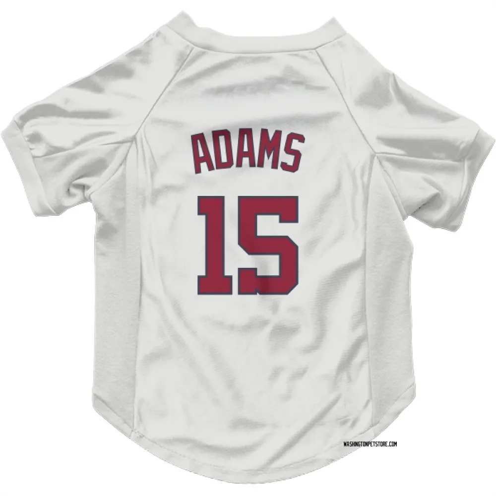 Washington Nationals Riley Adams White Pet Jersey for Dog & Cat