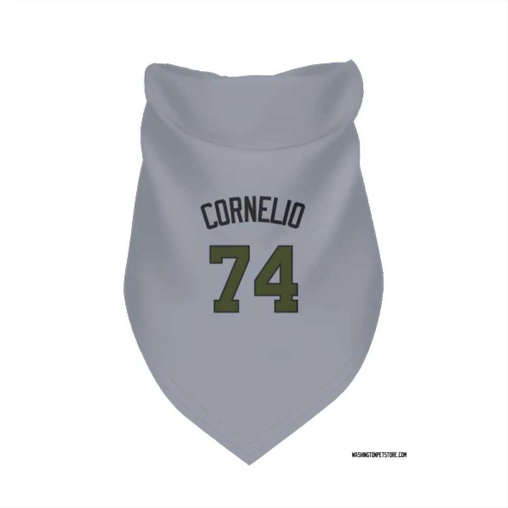 Washington Nationals Riley Cornelio Gray Pet Bandana for Dog & Cat