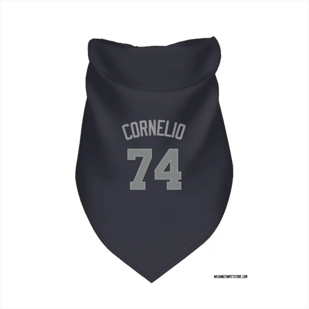 Washington Nationals Riley Cornelio Navy Gray Pet Bandana for Dog & Cat