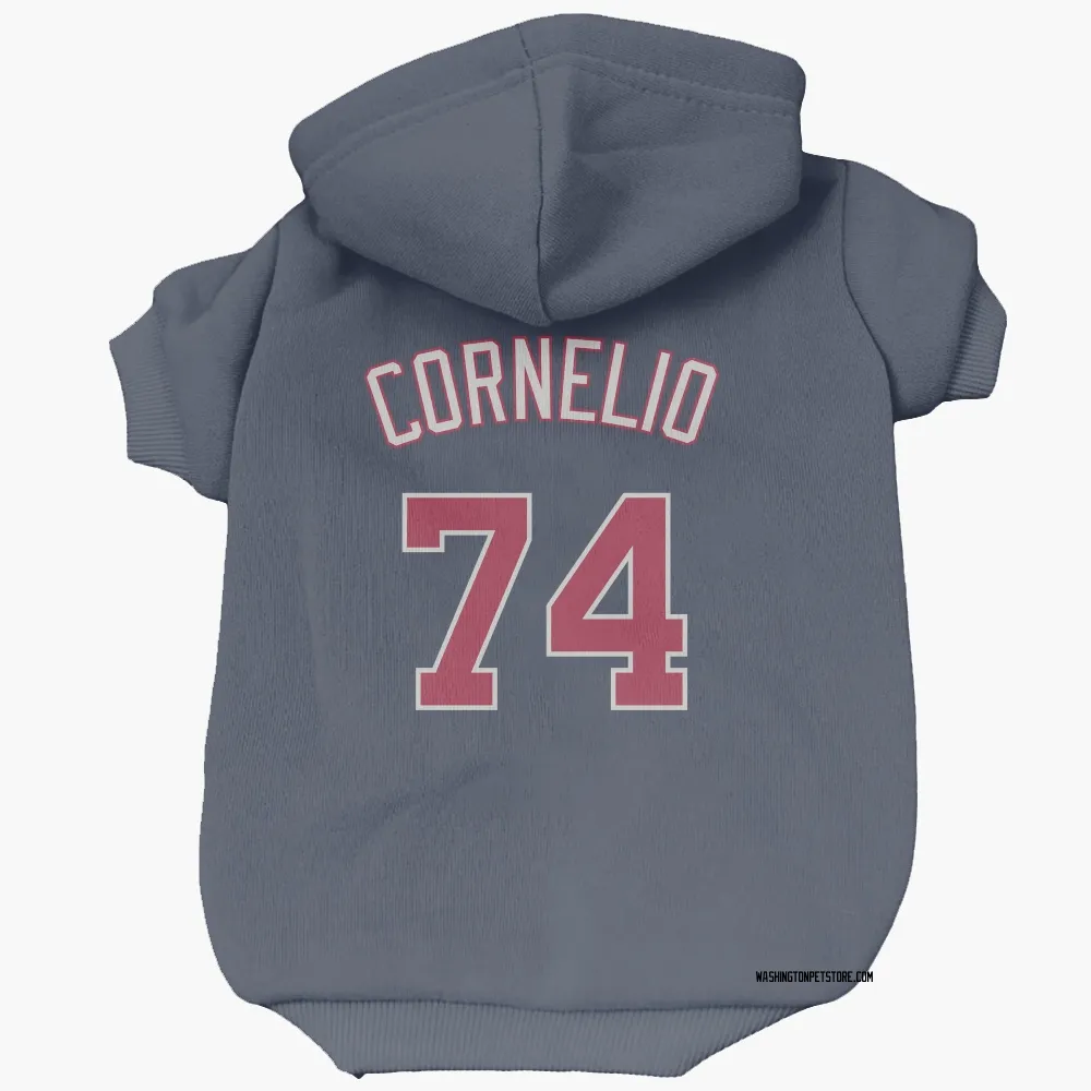 Washington Nationals Riley Cornelio Navy Pet Hoodie for Dog & Cat