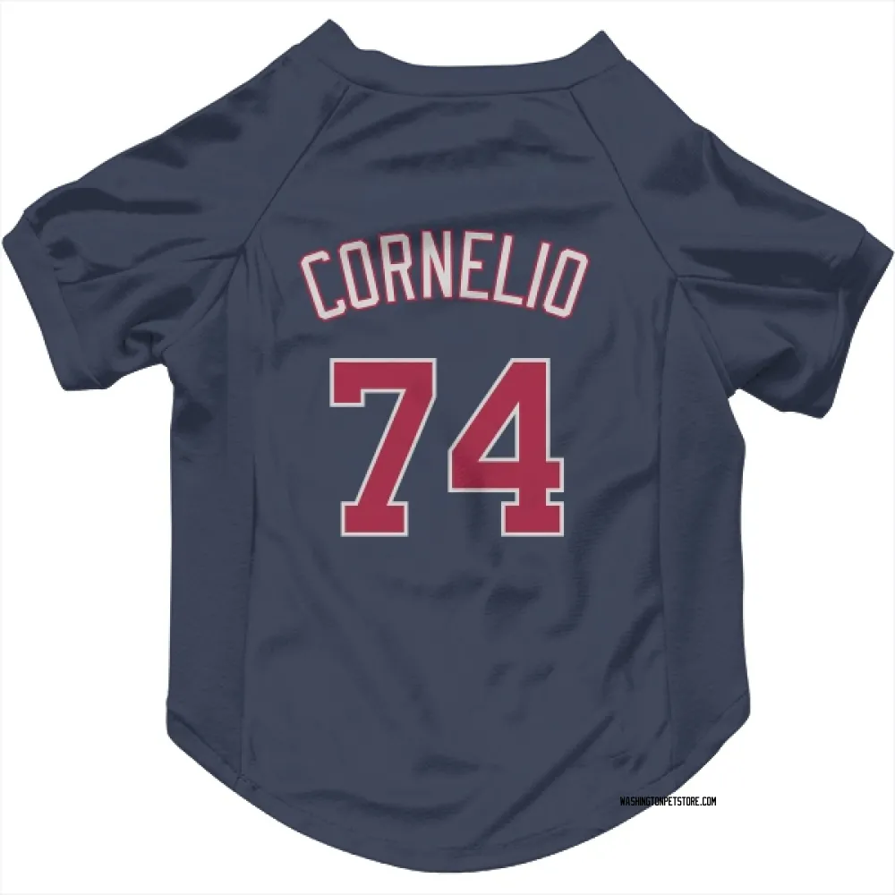 Washington Nationals Riley Cornelio Navy Pet Jersey for Dog & Cat