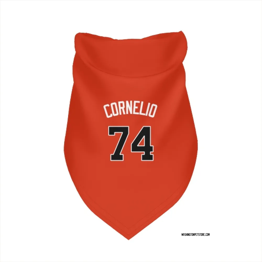 Washington Nationals Riley Cornelio Orange Pet Bandana for Dog & Cat