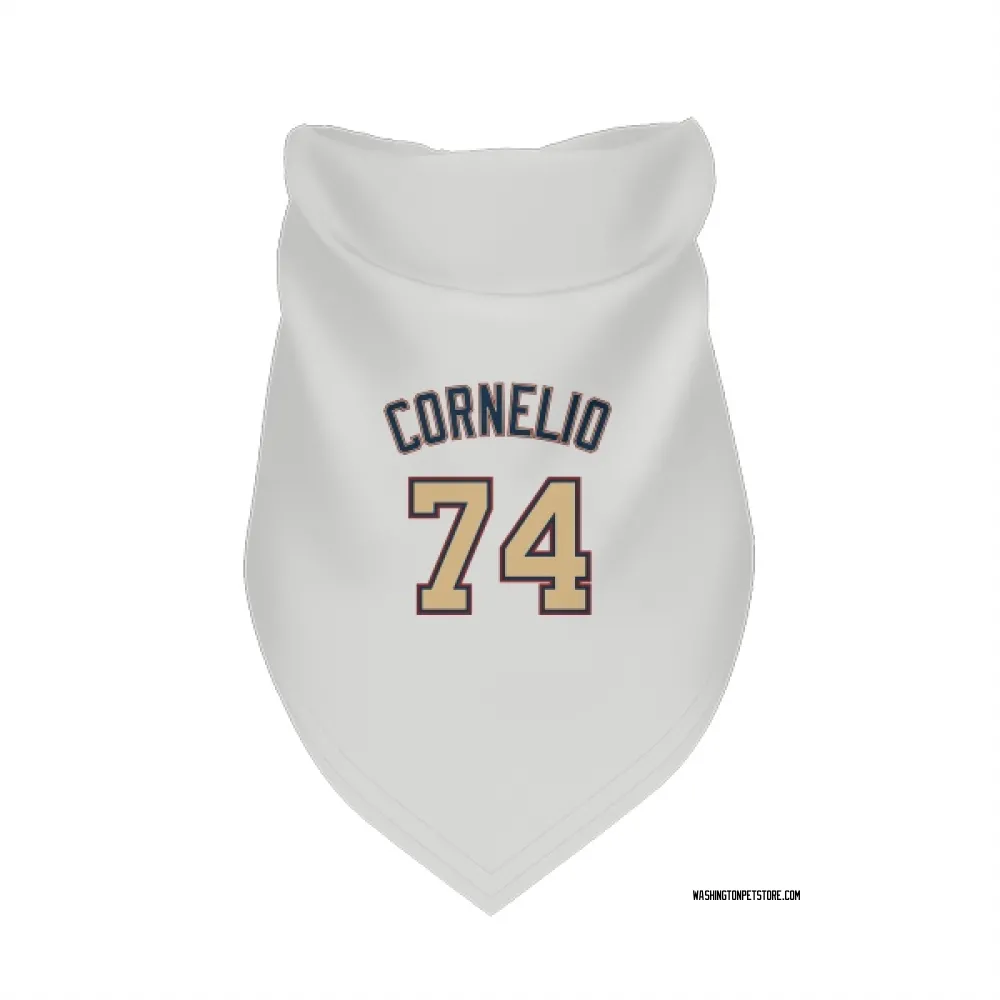 Washington Nationals Riley Cornelio White/Gold Pet Bandana for Dog & Cat