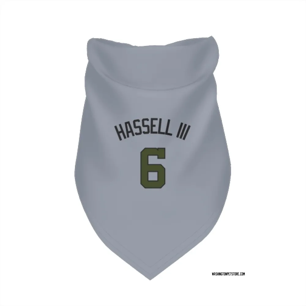Washington Nationals Robert Hassell III Gray Pet Bandana for Dog & Cat