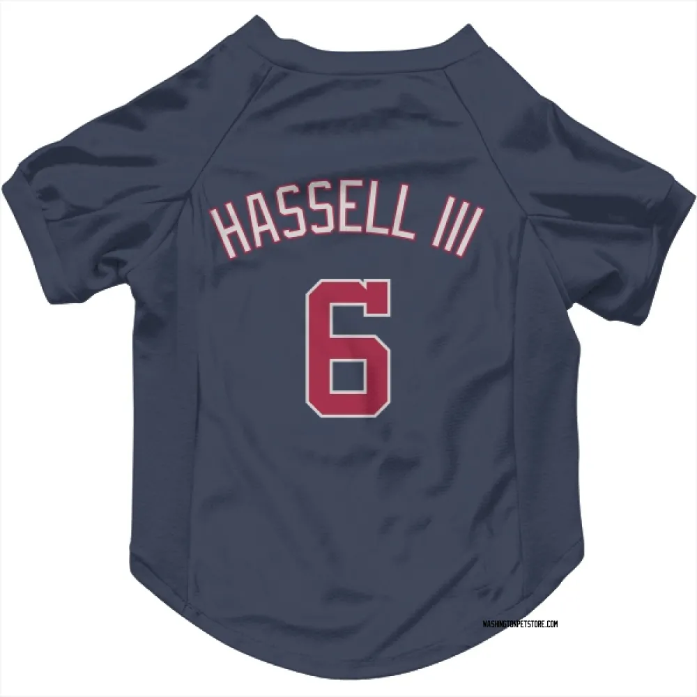 Washington Nationals Robert Hassell III Navy Pet Jersey for Dog & Cat