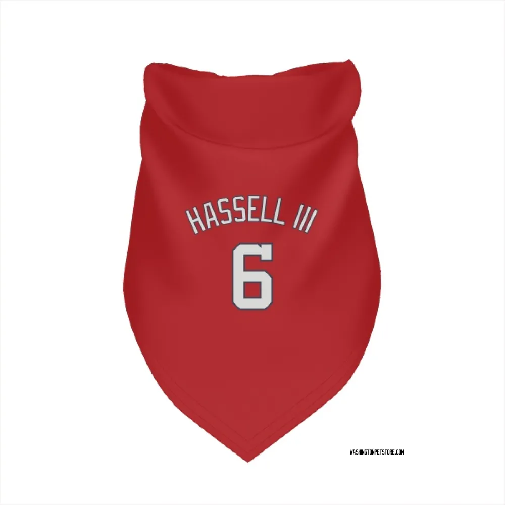 Washington Nationals Robert Hassell III Red Pet Bandana for Dog & Cat