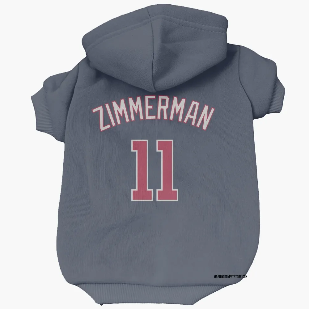 Washington Nationals Ryan Zimmerman Navy Pet Hoodie for Dog & Cat