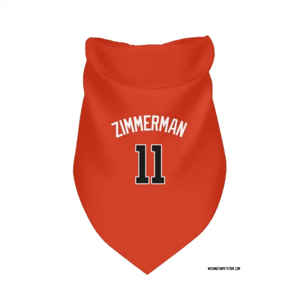 Washington Nationals Ryan Zimmerman Orange Pet Bandana for Dog & Cat
