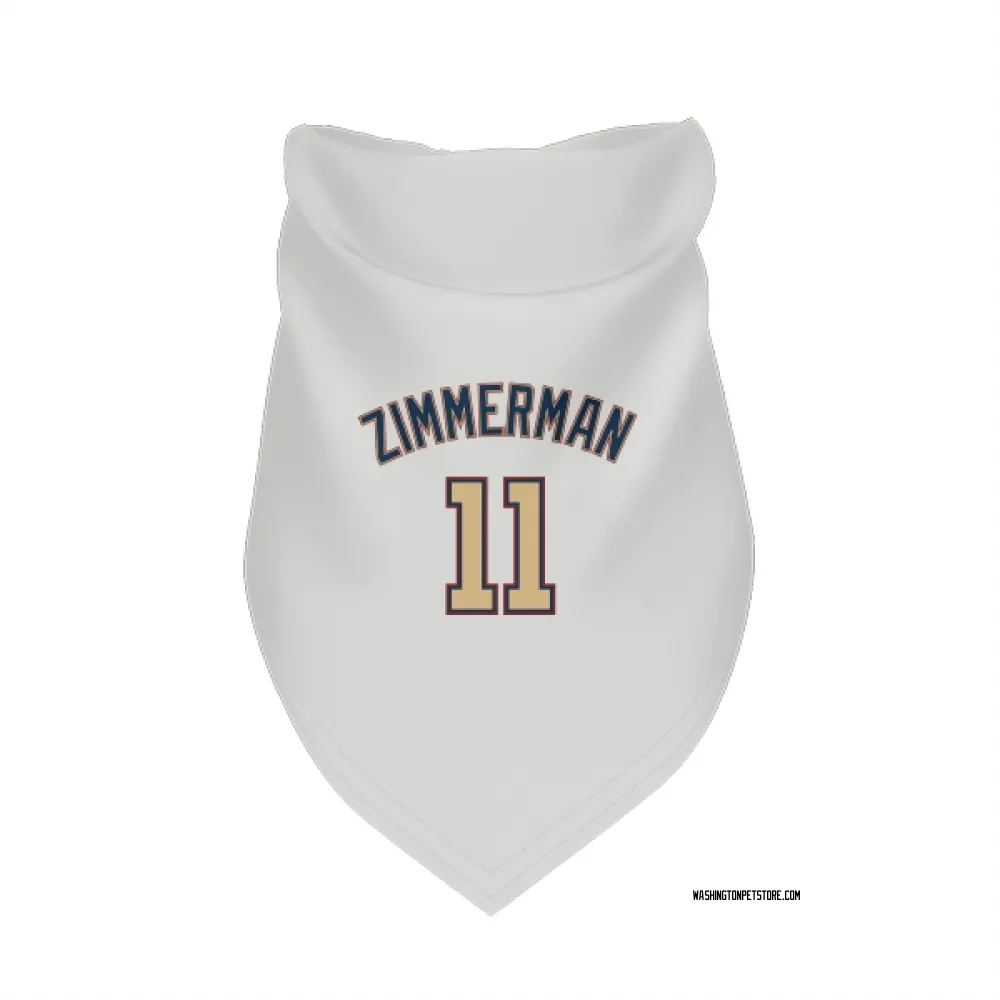 Washington Nationals Ryan Zimmerman White/Gold Pet Bandana for Dog & Cat