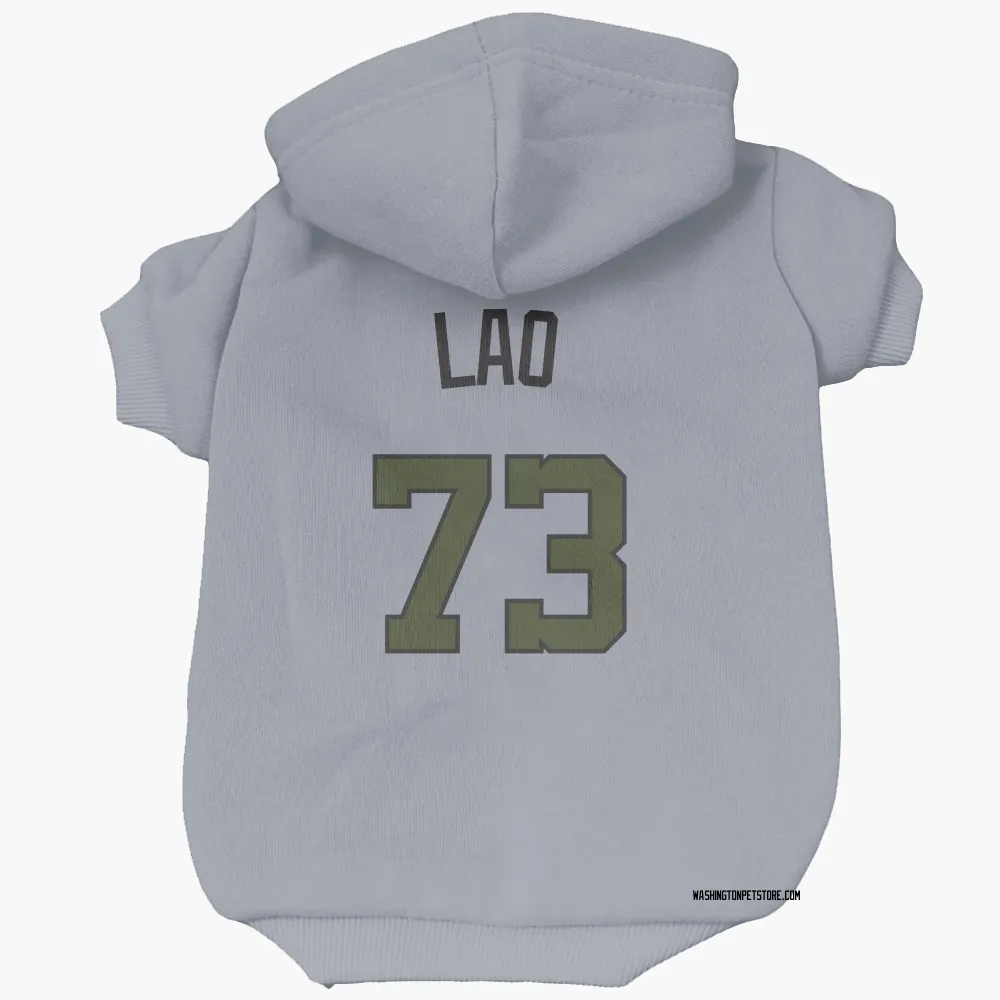 Washington Nationals Sauryn Lao Gray Pet Hoodie for Dog & Cat