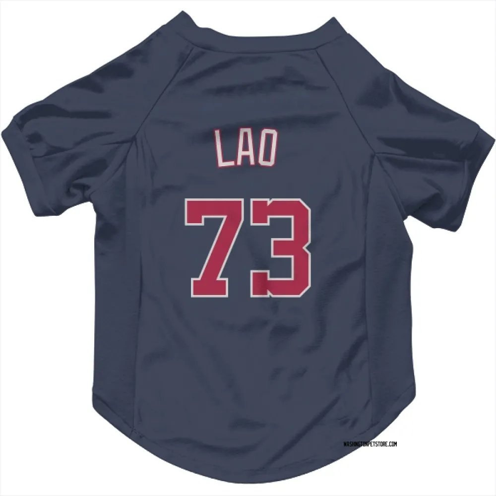 Washington Nationals Sauryn Lao Navy Pet Jersey for Dog & Cat