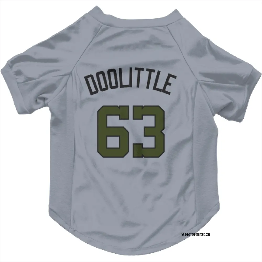 Washington Nationals Sean Doolittle Gray Pet Jersey for Dog & Cat