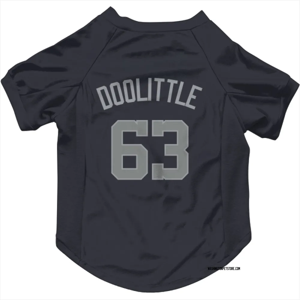 Washington Nationals Sean Doolittle Navy Gray Pet Jersey for Dog & Cat