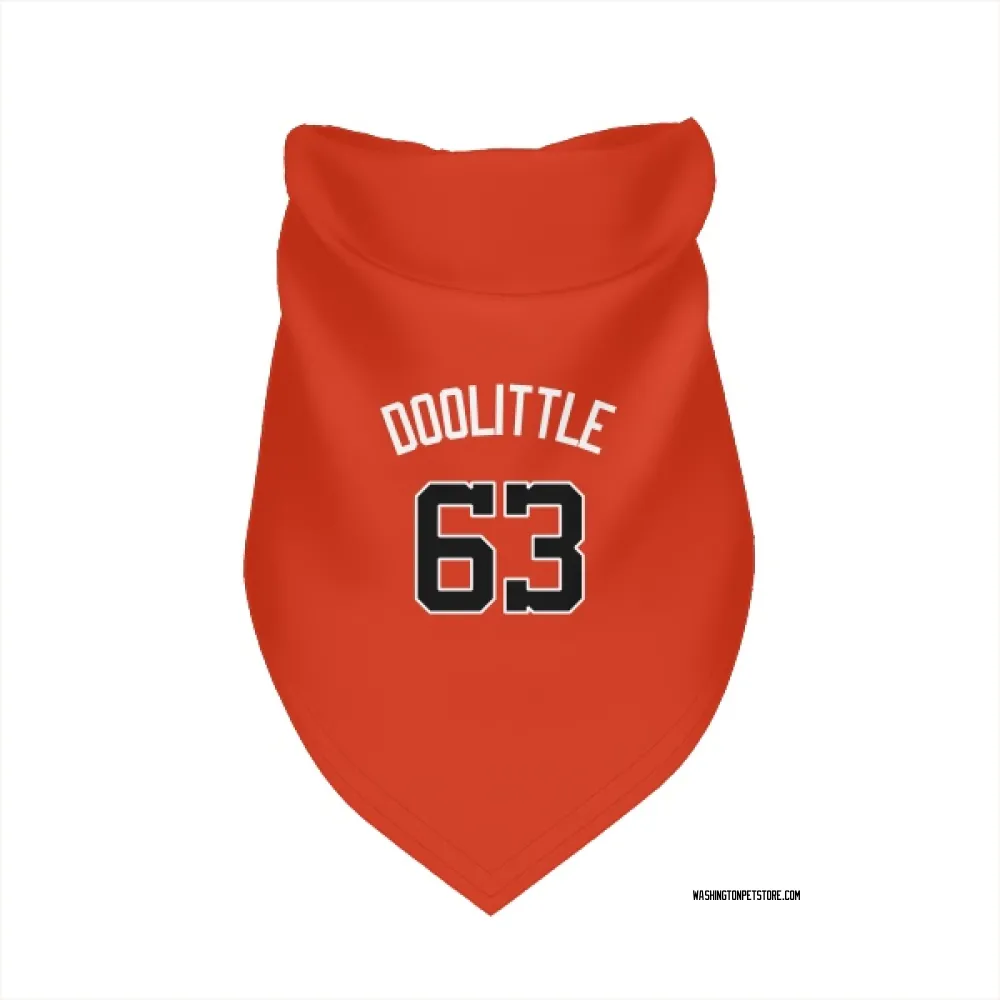 Washington Nationals Sean Doolittle Orange Pet Bandana for Dog & Cat