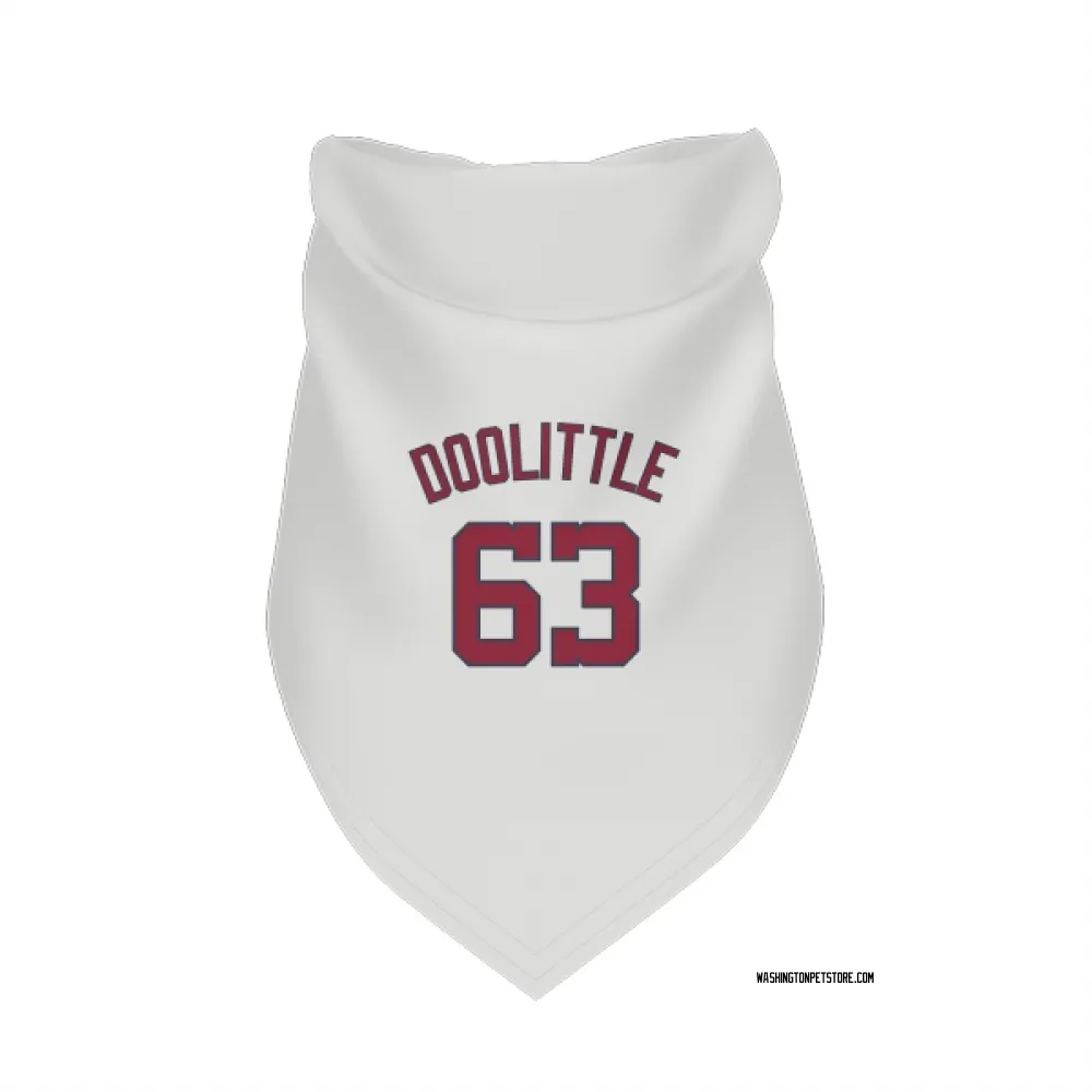 Washington Nationals Sean Doolittle White Pet Bandana for Dog & Cat