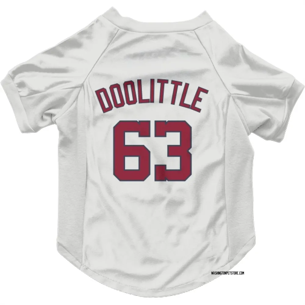 Washington Nationals Sean Doolittle White Pet Jersey for Dog & Cat