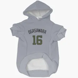 Washington Nationals Shinnosuke Ogasawara Gray Pet Hoodie for Dog & Cat