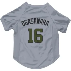 Washington Nationals Shinnosuke Ogasawara Gray Pet Jersey for Dog & Cat