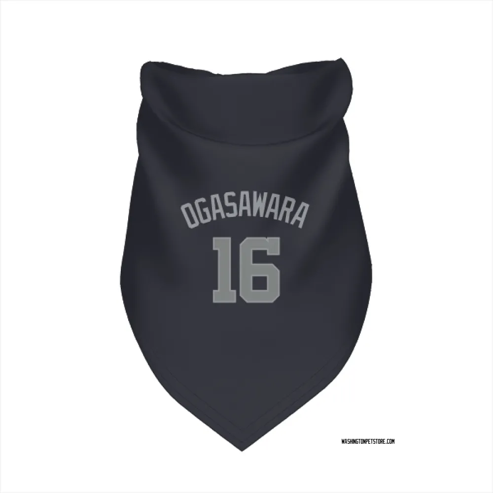 Washington Nationals Shinnosuke Ogasawara Navy Gray Pet Bandana for Dog & Cat