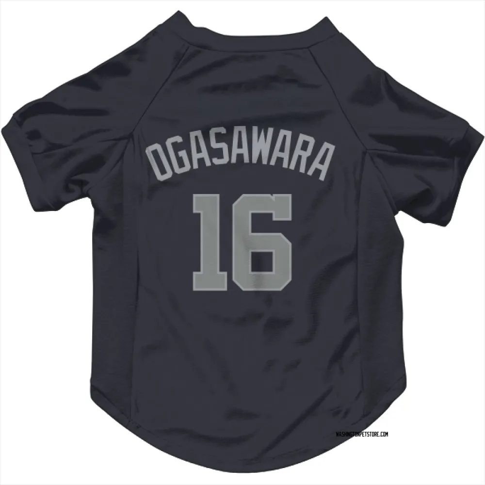 Washington Nationals Shinnosuke Ogasawara Navy Gray Pet Jersey for Dog & Cat