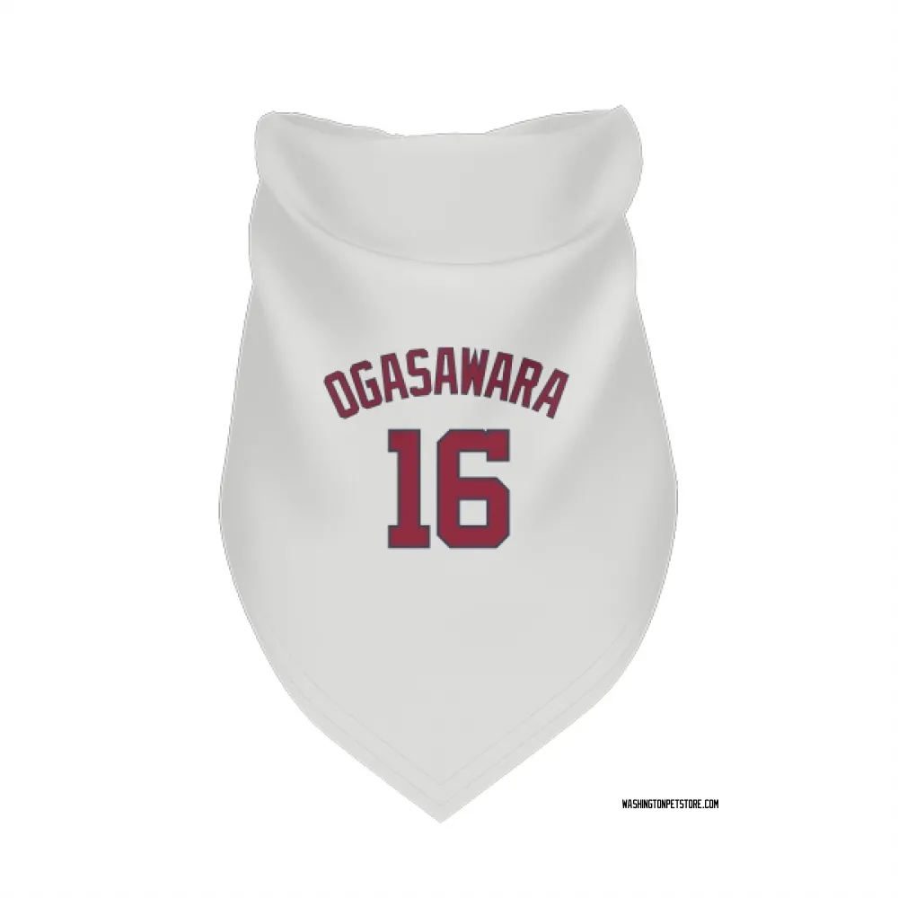 Washington Nationals Shinnosuke Ogasawara White Pet Bandana for Dog & Cat