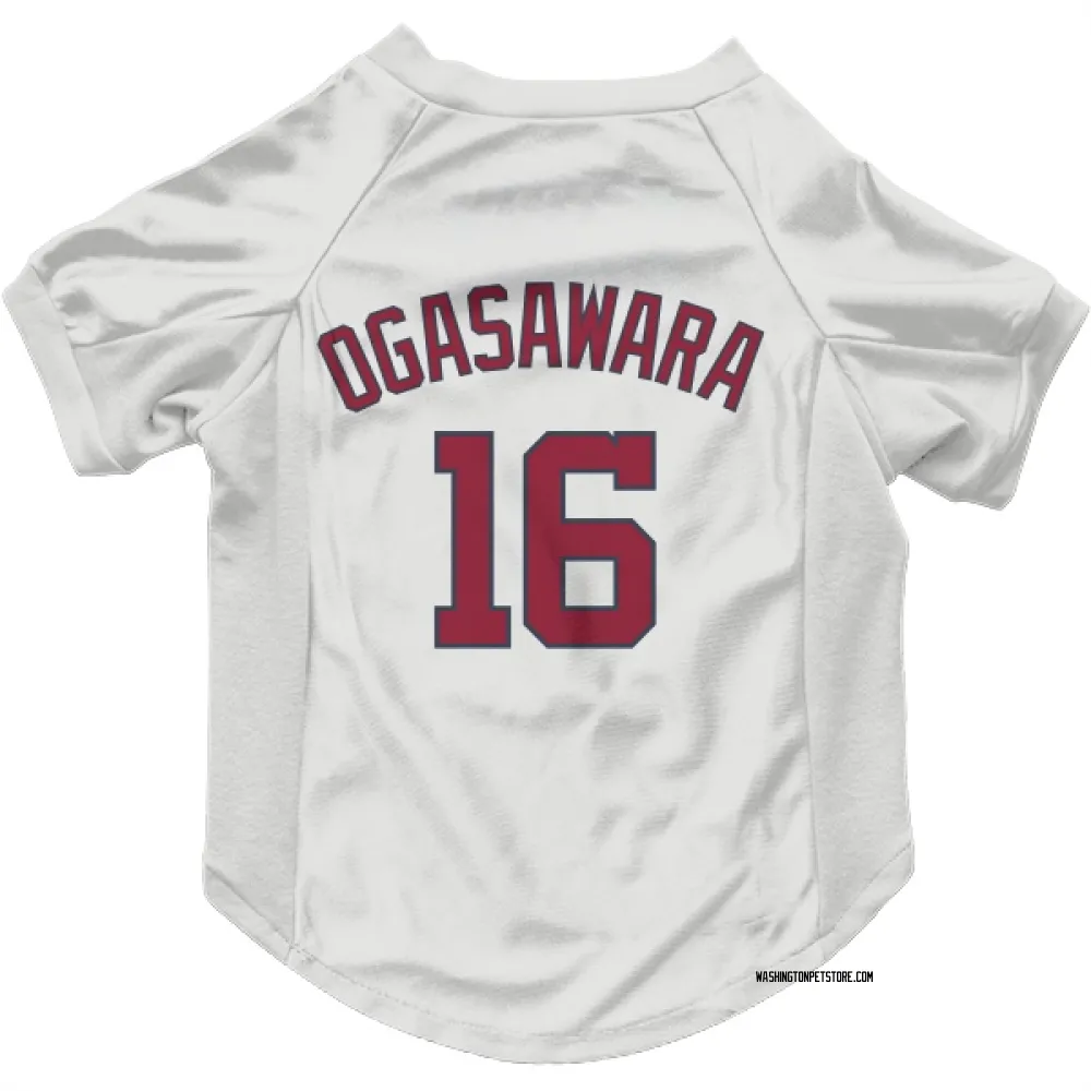 Washington Nationals Shinnosuke Ogasawara White Pet Jersey for Dog & Cat