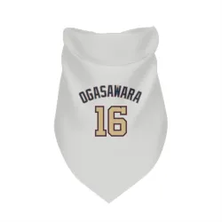 Washington Nationals Shinnosuke Ogasawara White/Gold Pet Bandana for Dog & Cat