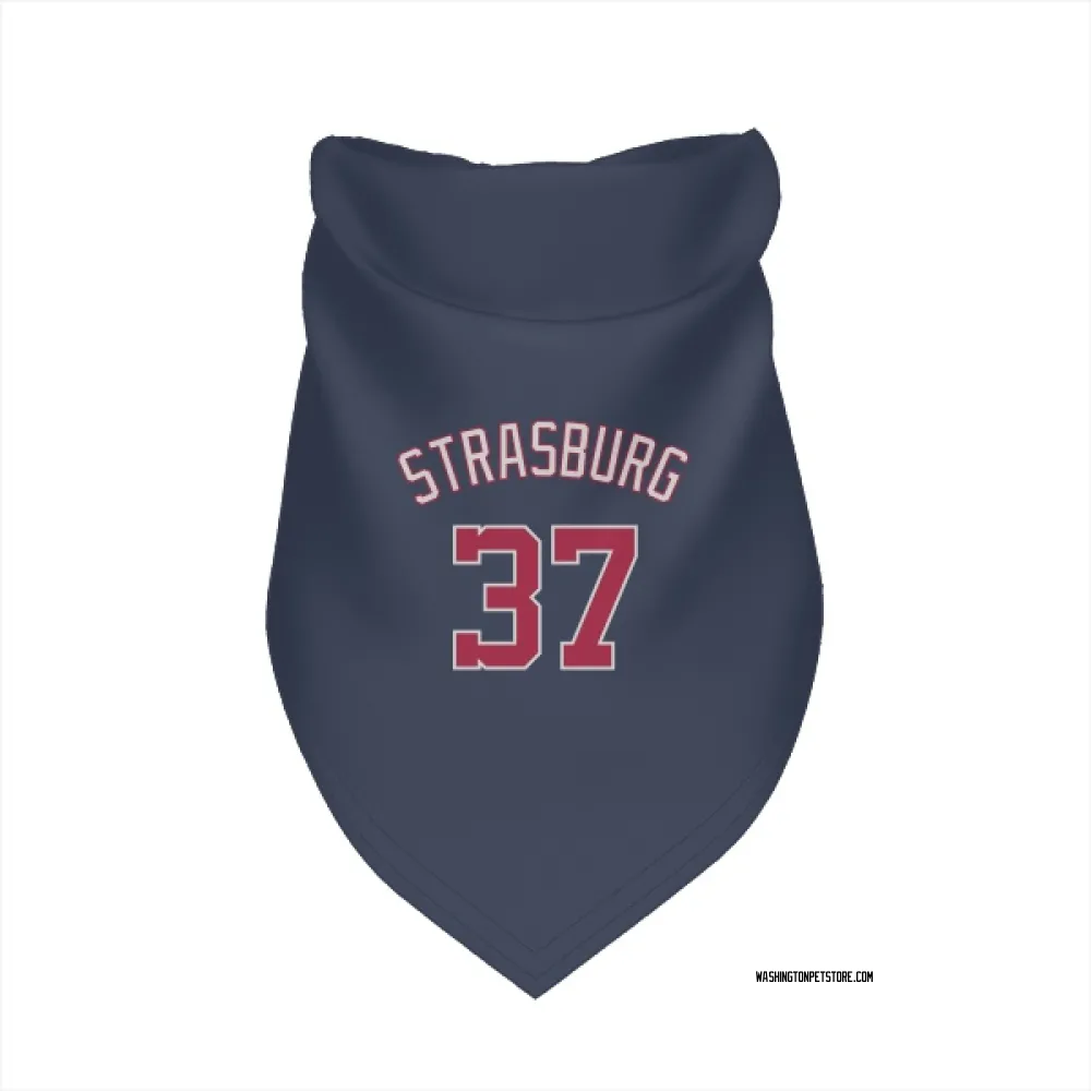 Washington Nationals Stephen Strasburg Navy Pet Bandana for Dog & Cat