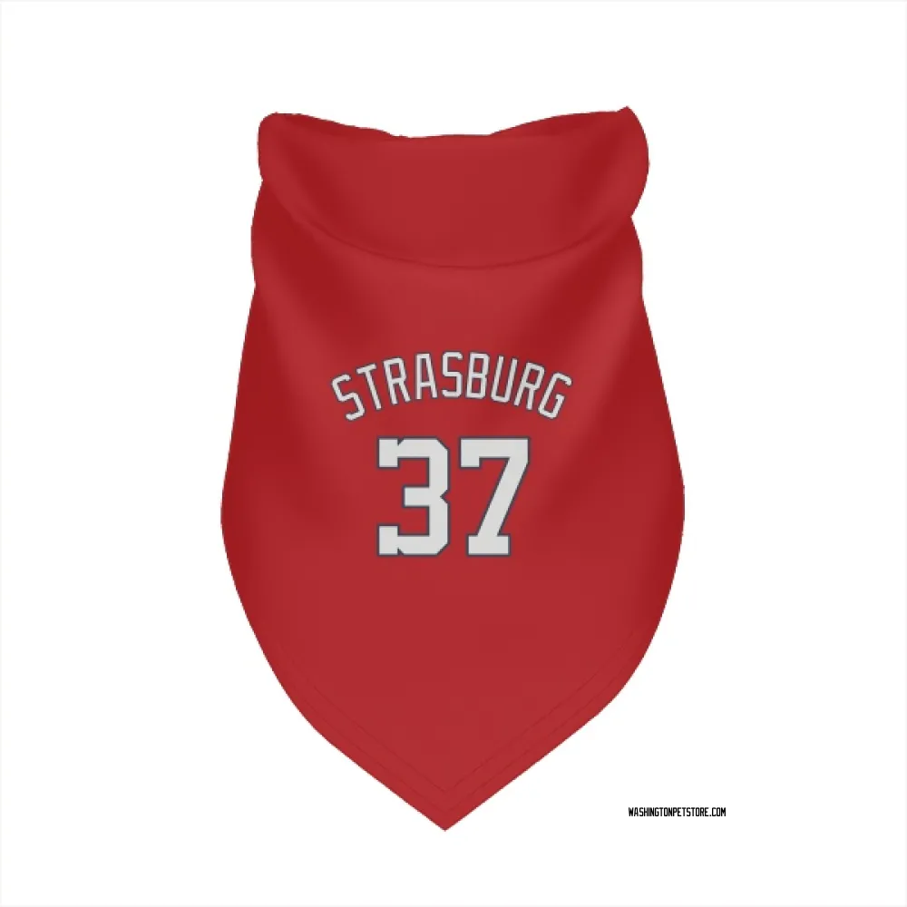 Washington Nationals Stephen Strasburg Red Pet Bandana for Dog & Cat