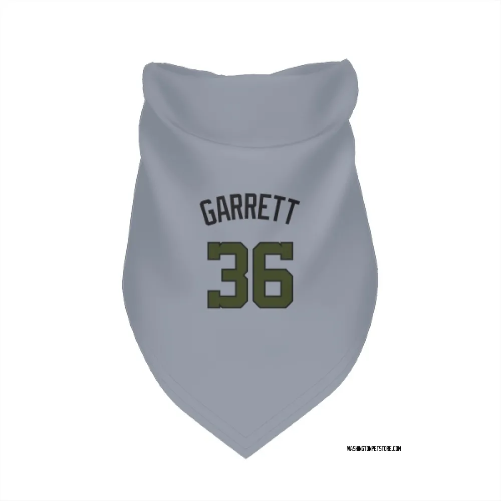 Washington Nationals Stone Garrett Gray Pet Bandana for Dog & Cat