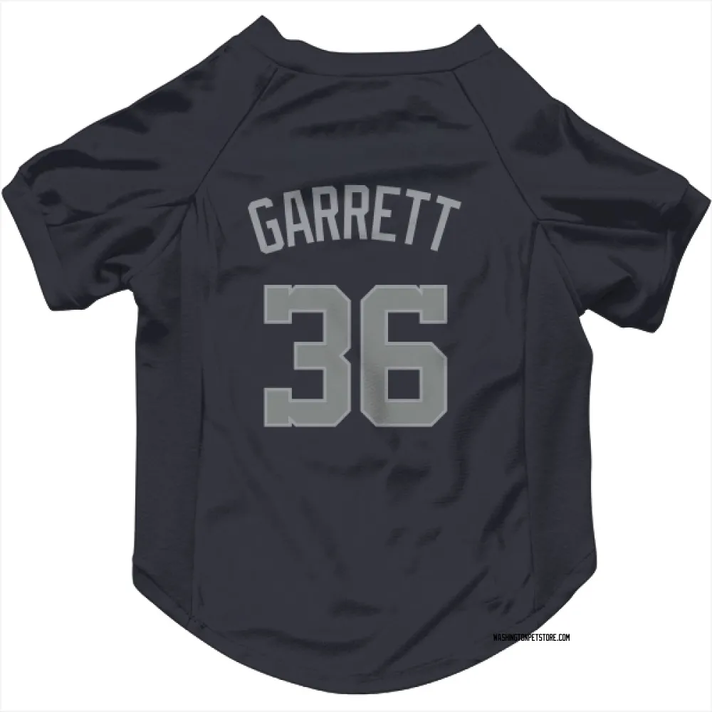 Washington Nationals Stone Garrett Navy Gray Pet Jersey for Dog & Cat