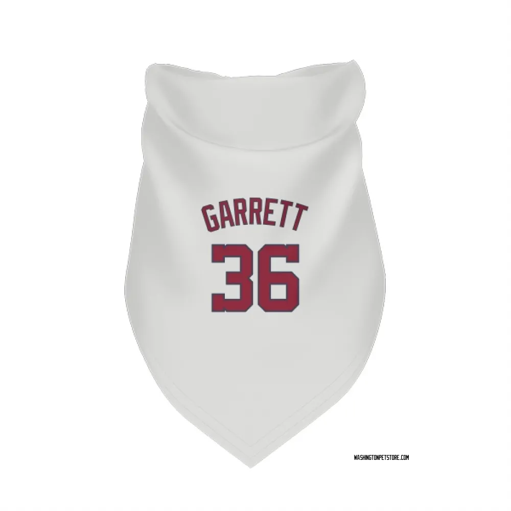 Washington Nationals Stone Garrett White Pet Bandana for Dog & Cat
