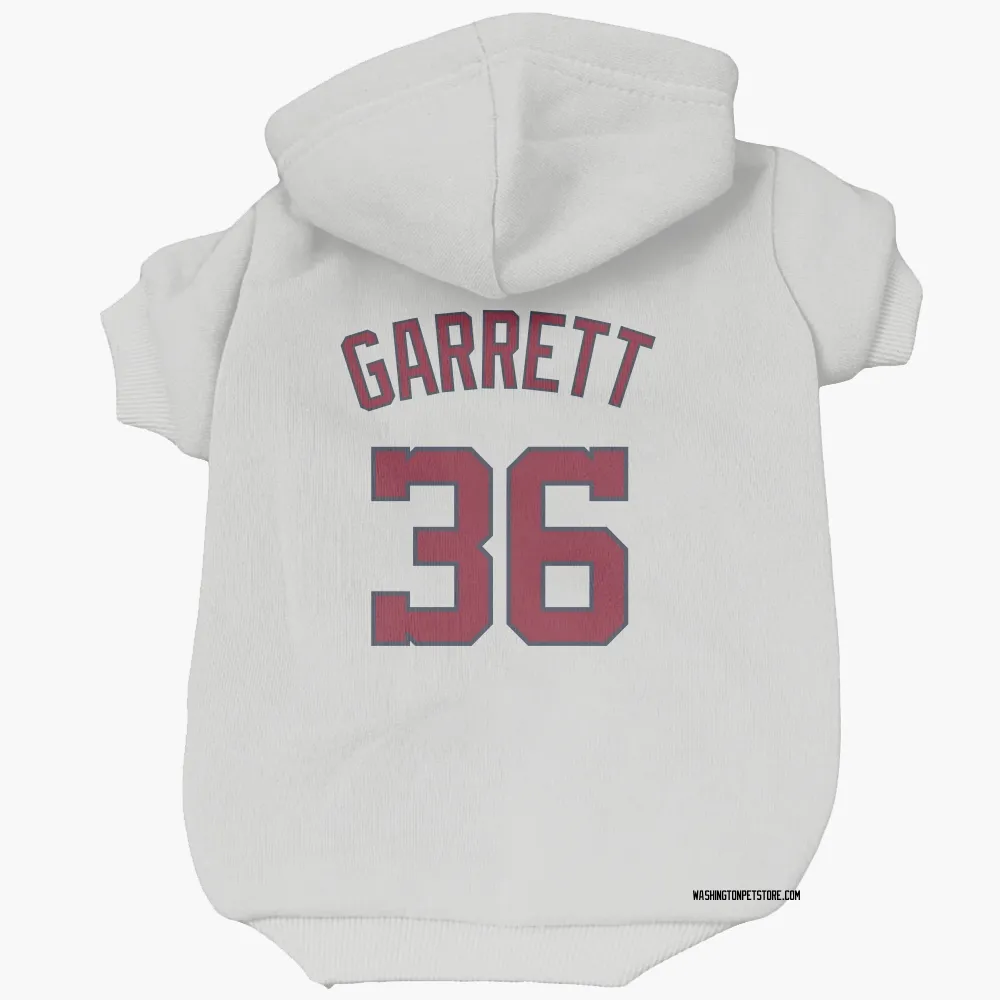 Washington Nationals Stone Garrett White Pet Hoodie for Dog & Cat