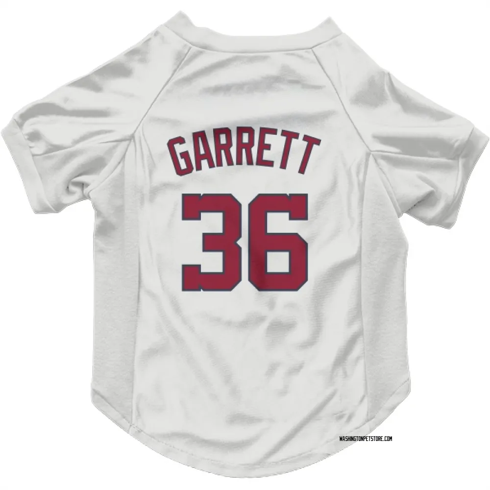 Washington Nationals Stone Garrett White Pet Jersey for Dog & Cat