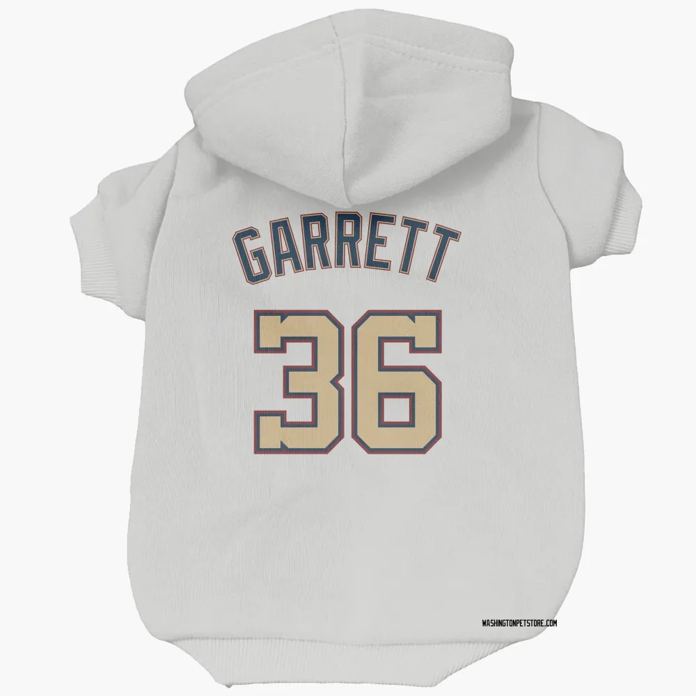 Washington Nationals Stone Garrett White/Gold Pet Hoodie for Dog & Cat